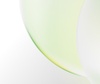 A close-up view of a translucent bubble reflecting soft colors.