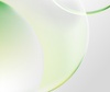 An abstract design featuring smooth curves and gradients in shades of green.