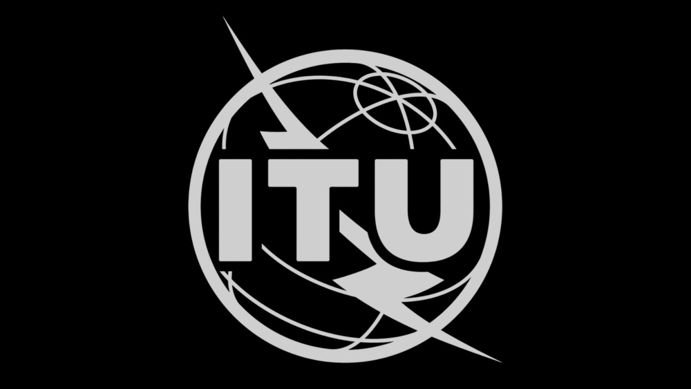 This image features the logo of the International Telecommunication Union (ITU).