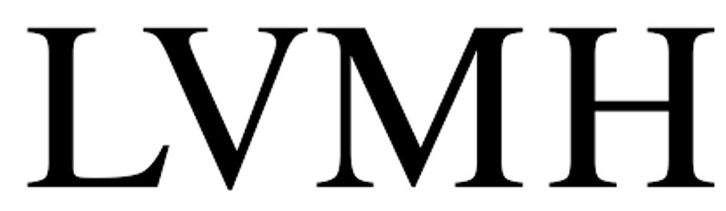 The image features the stylized logo of LVMH in bold black letters.