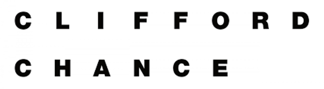 The image displays the text 'CLIFFORD CHANCE' in bold, uppercase letters.