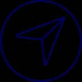 Blue arrow icon
