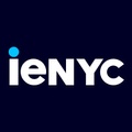 A modern logo representing ieNYC.