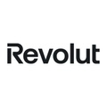 A logo design featuring the word 'Revolut' in a modern font.