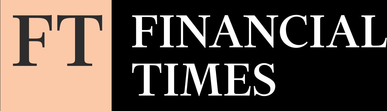 The logo of the Financial Times, featuring the initials 'FT' and the full name.