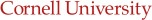 The logo of Cornell University displayed in a stylized font.