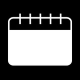 calendar icon white