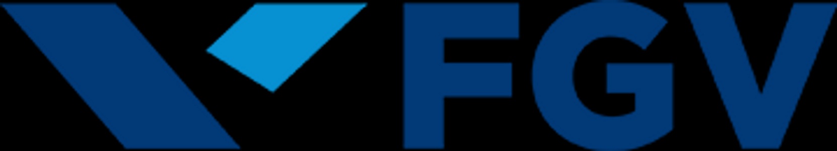 A logo featuring the letters 'FGV' in a stylized blue font with a chevron above the letter 'V'.