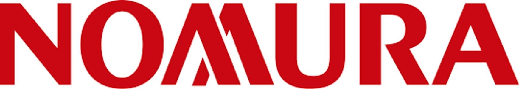 The image displays the logo of Nomura in bold red letters.