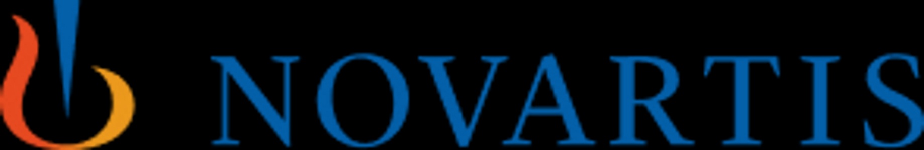 This is the logo of Novartis, a global healthcare company.