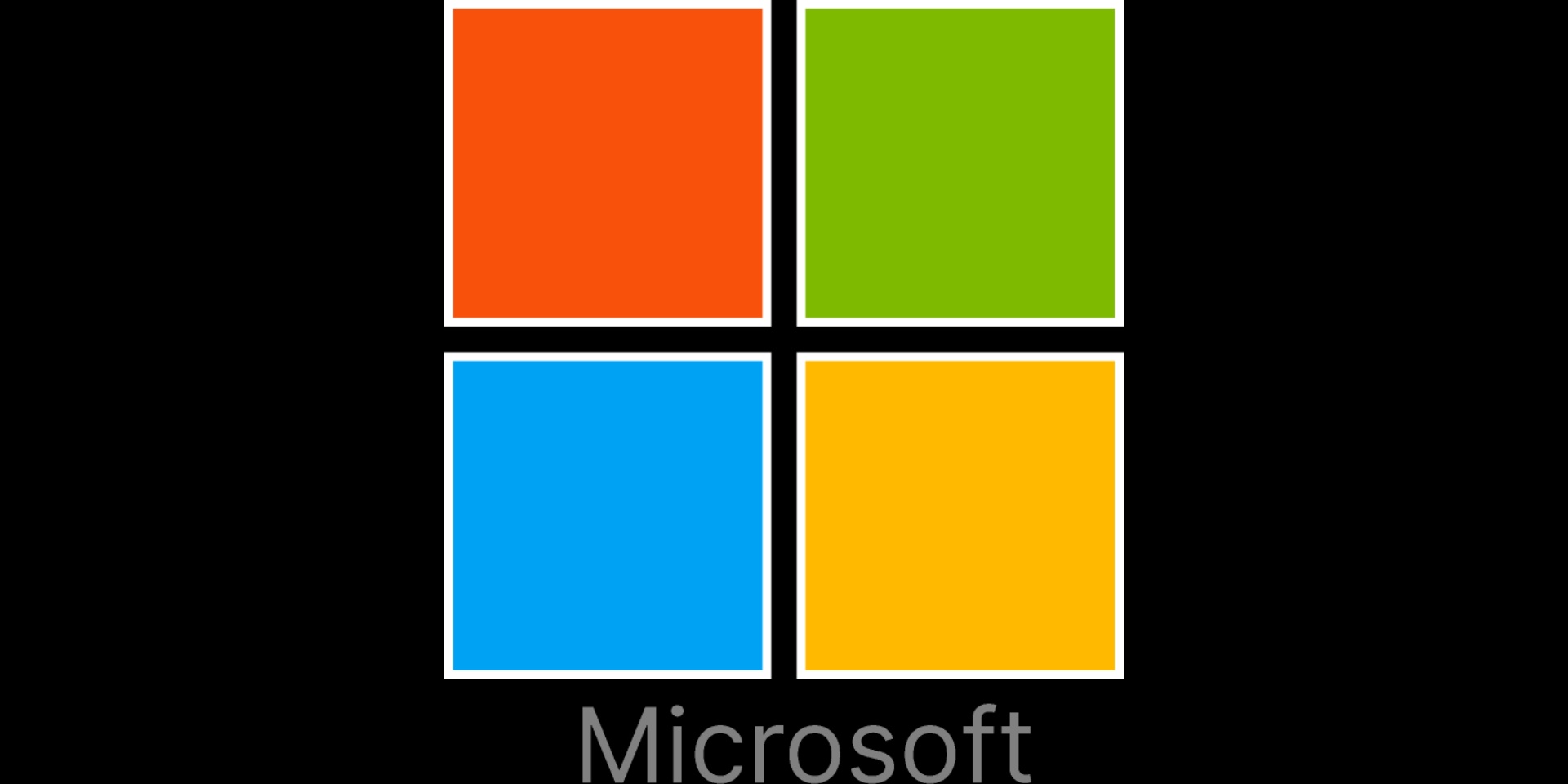 A colorful logo featuring four squares in orange, green, blue, and yellow with the word 'Microsoft' underneath.