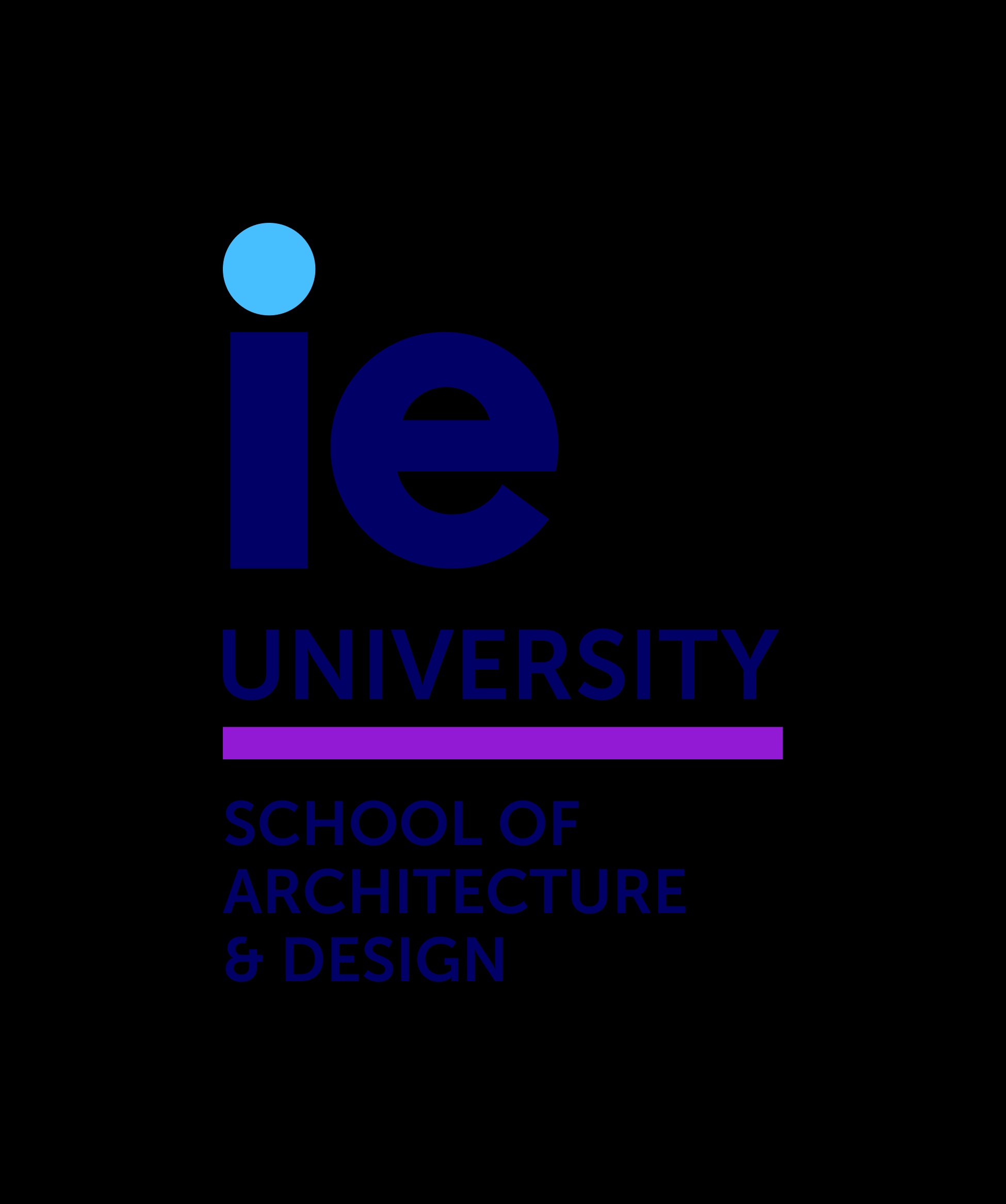 A logo representing IE University School of Architecture and Design.