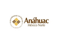 Logo of Anáhuac University Mexico Norte featuring an emblem with geometric patterns.