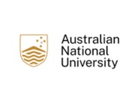 Logo of Australian National University featuring a stylized shield with wavy lines and stars.