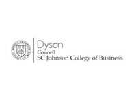 Logo of Cornell SC Johnson College of Business with the names Dyson and Cornell visible.