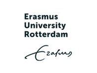 Logo of Erasmus University Rotterdam featuring the name of the university and a signature-style text that reads 'Erasmus'.