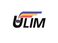 Logo of ULIM featuring stylized text and a colorful abstract design.