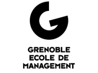 Logo of Grenoble Ecole de Management featuring a stylized letter G in black on a white background.