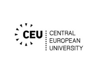 Logo of Central European University featuring a sunburst pattern and the text 'CEU Central European University'.