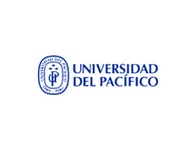 Logo of the Universidad del Pacífico, featuring an emblem with text and a shield design.