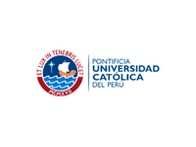 The image shows logos of Club de Regatas 'Lima' and Pontificia Universidad Catolica del Peru.