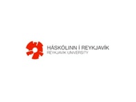 Logo of Reykjavik University, featuring a red abstract symbol and the text 'HASKOLINN I REYKJAVIK REYKJAVIK UNIVERSITY'.