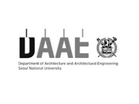 Logo of the Department of Architecture and Architectural Engineering at Seoul National University, featuring stylized letters and an emblem.