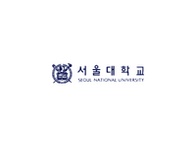 The image shows the logo of Seoul National University, featuring stylized Korean text and a traditional emblem.