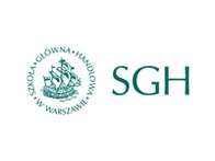 Logo of SGH Warsaw School of Economics featuring a crest and text.