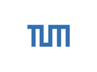 This image shows the logo of Technical University of Munich, represented by the letters 'TUM' in a stylized blue font.