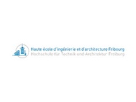 Logo of the Haute école d'ingénierie et d'architecture Fribourg featuring stylized structure and text.