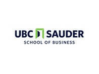 Logo of UBC Sauder School of Business featuring modern typography and design elements.