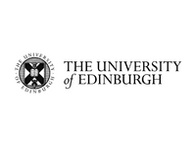 Logo of The University of Edinburgh, featuring a shield with a book and thistle, flanked by banners.