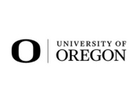 Logo of the University of Oregon featuring a large 'O' next to the full name of the university.