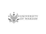 Logo of the University of Warsaw featuring an eagle in the center surrounded by ornamental elements.