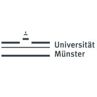 Logo of the University of Münster, featuring stylized buildings and text.