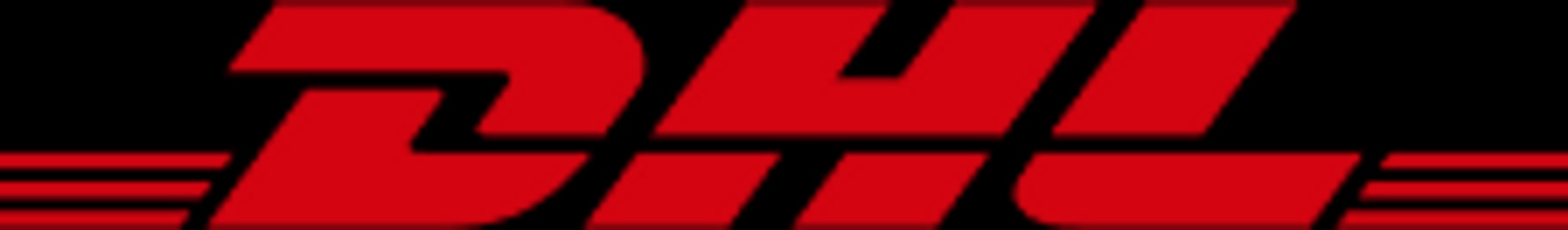 The image features the DHL logo prominently displayed.