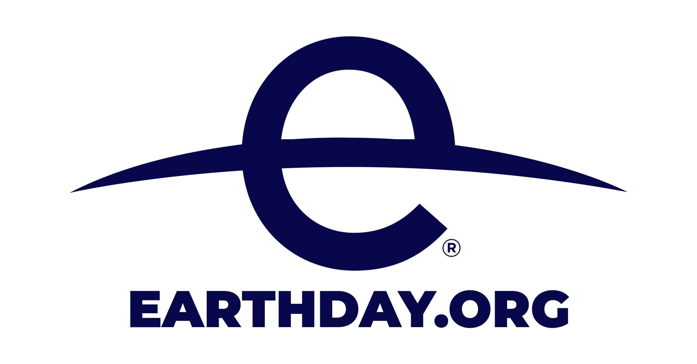 Logo of Earth Day, featuring a stylized lowercase 'e' and the text 'EARTHDAY.ORG'.