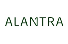 A logo design featuring the word 'ALANTRA' in a modern font.