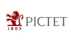 The logo features a stylized lion and the name 'Pictet' with the year '1805'.