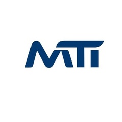 Logo featuring the letters MTI in blue, designed with a modern, stylized font.