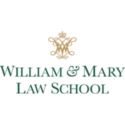 Logo of William & Mary Law School featuring a crown icon above the text.