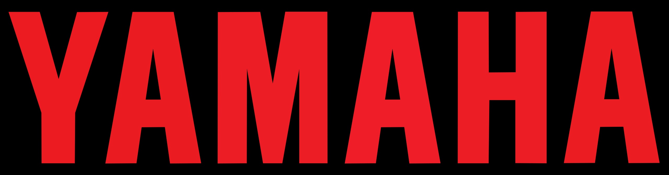 The image displays the red logo of Yamaha.