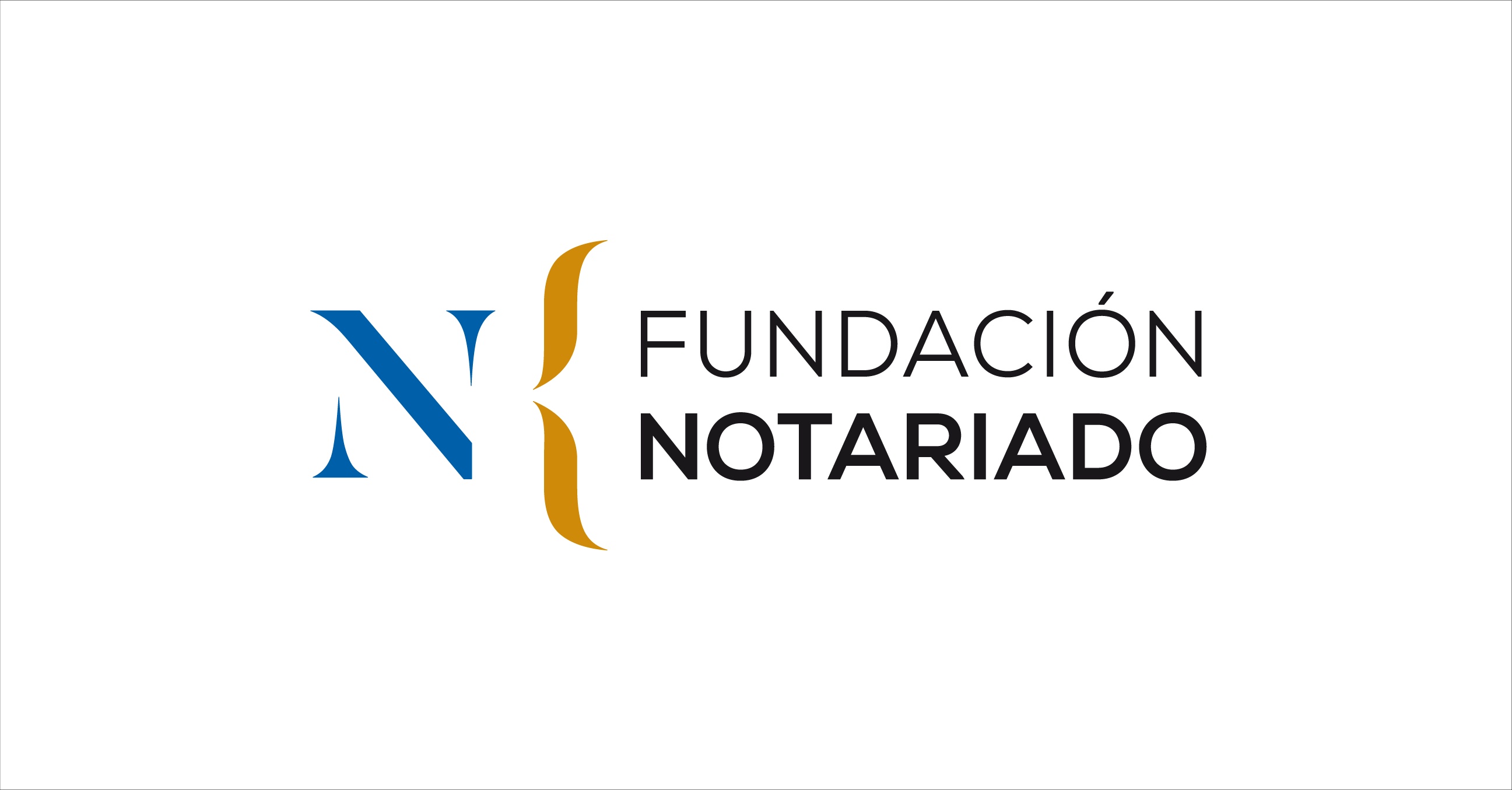 The image displays the logo of Fundación Notariado, featuring stylized letters 'N' in blue and gold colors next to the full name of the foundation.