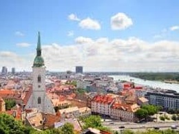 A picture taken from the castle in Bratislava 