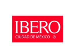 Logo of Ibero Ciudad de Mexico, featuring red background with white text and a registered trademark symbol.