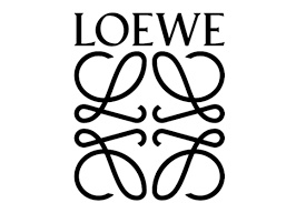 The image shows the logo of Loewe, featuring stylized, intertwined lettering.