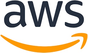 Logo of AWS (Amazon Web Services) featuring the letters 'AWS' in dark font above an orange swoosh resembling a smile.