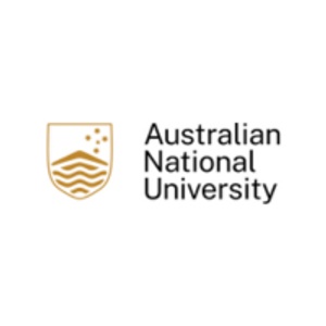 Logo of Australian National University featuring a stylized shield with wavy lines and stars.