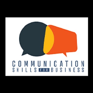 A graphic featuring speech bubbles and the text 'Communication Skills for Business'.